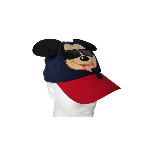 Vintage Disney Parks Mickey Mouse Hat Cap Youth Size Cool Mickey With Sunglasses - Picture 2 of 9